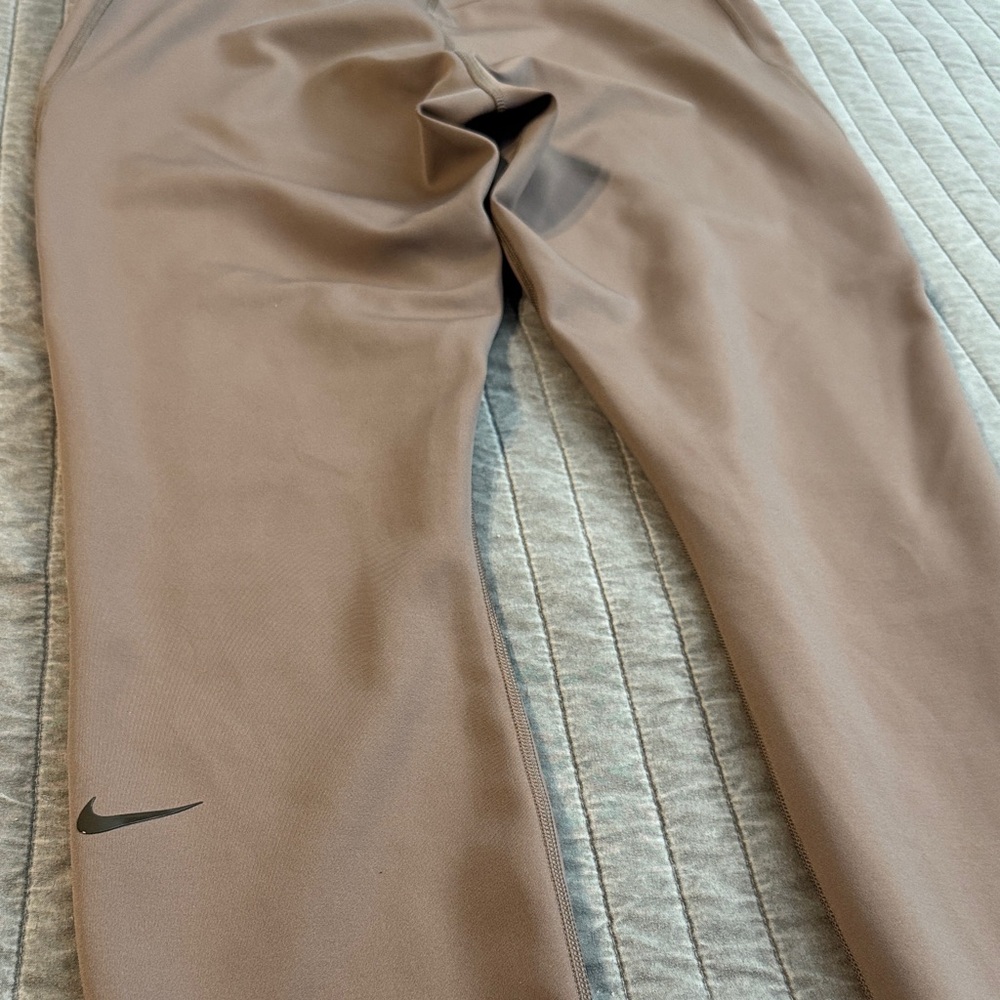 Nike Universa Dri Fit Women's Tan Leggings